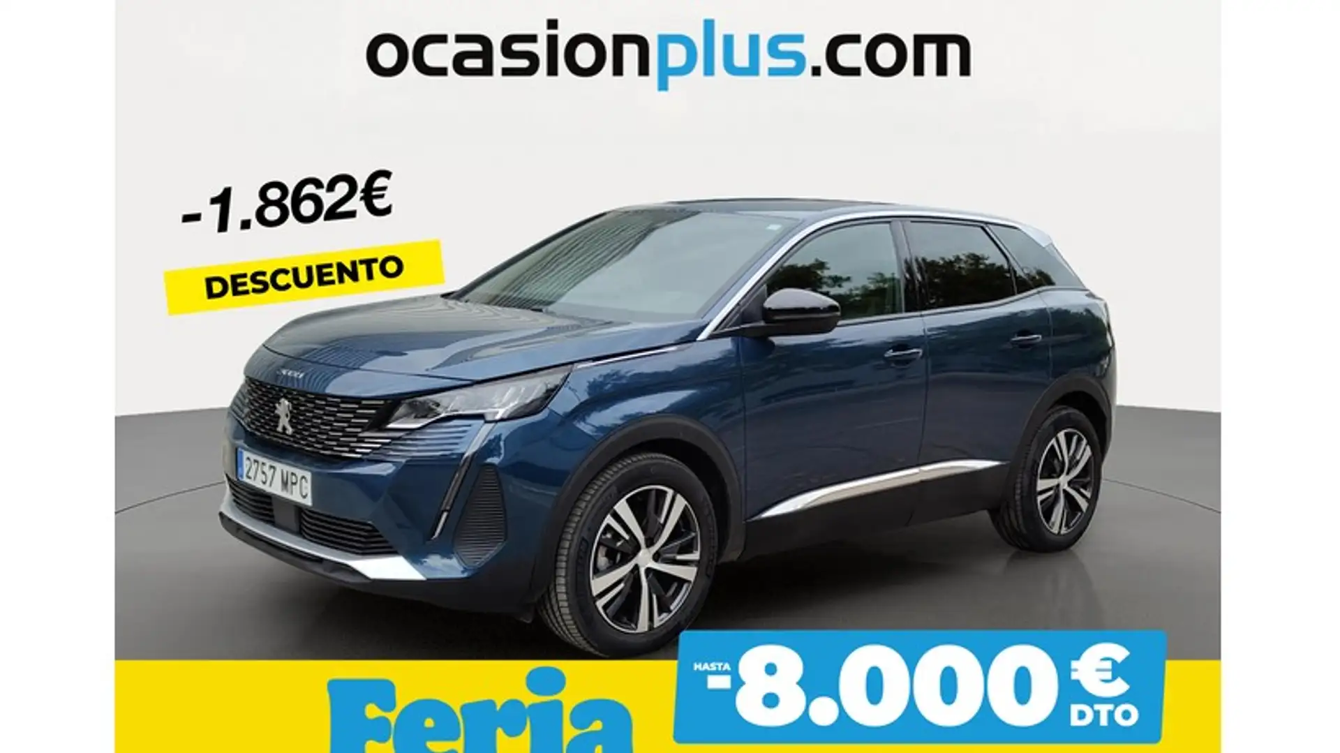 Peugeot 3008 1.2 PureTech S&S Allure 130 Bleu - 1