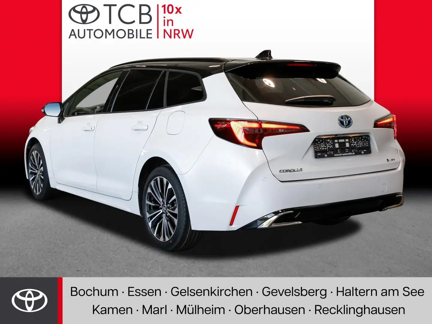 Toyota Corolla TS 1.8 Hybrid Black&White NAVI PDC KLIMA Wit - 2