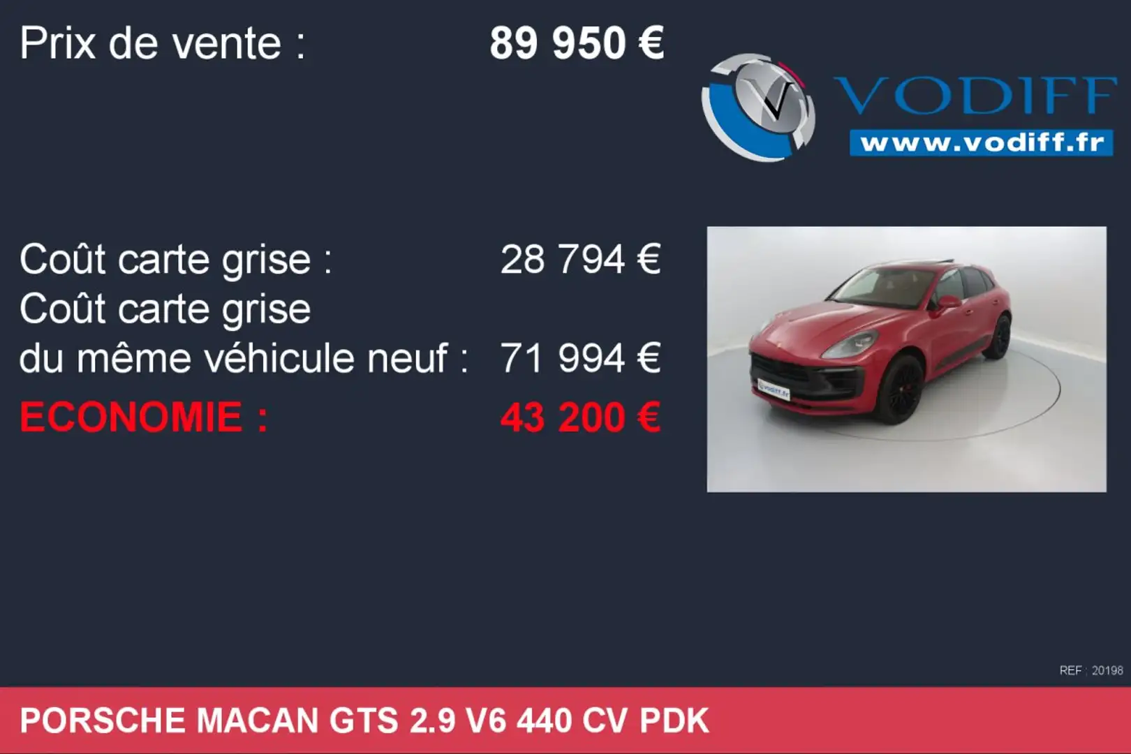 Porsche Macan GTS 2.9 V6 440 CV PDK Rouge - 2
