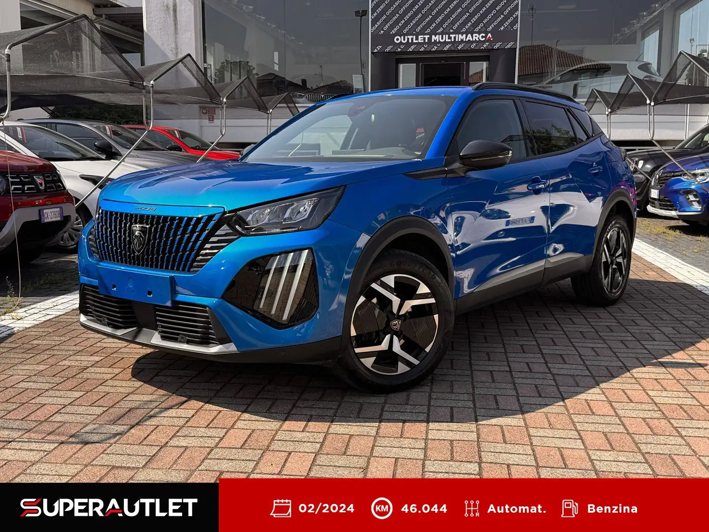 Peugeot 2008 1.2 PureTech 130cv Allure EAT8 S&S Blauw - 1