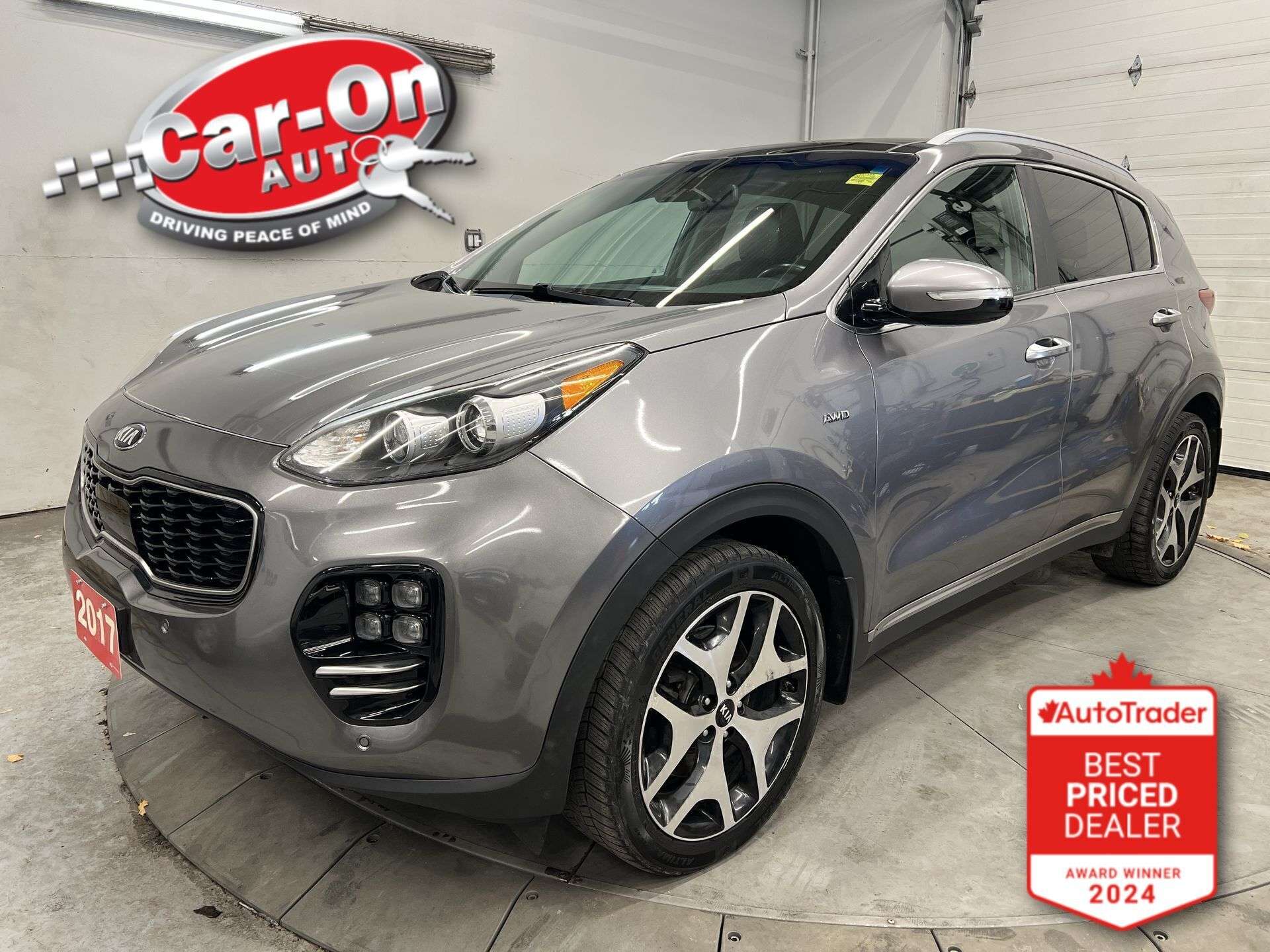 Gray 2017 Kia Sportage SX Turbo AWD SUV / Crossover All-Wheel Drive Automatic