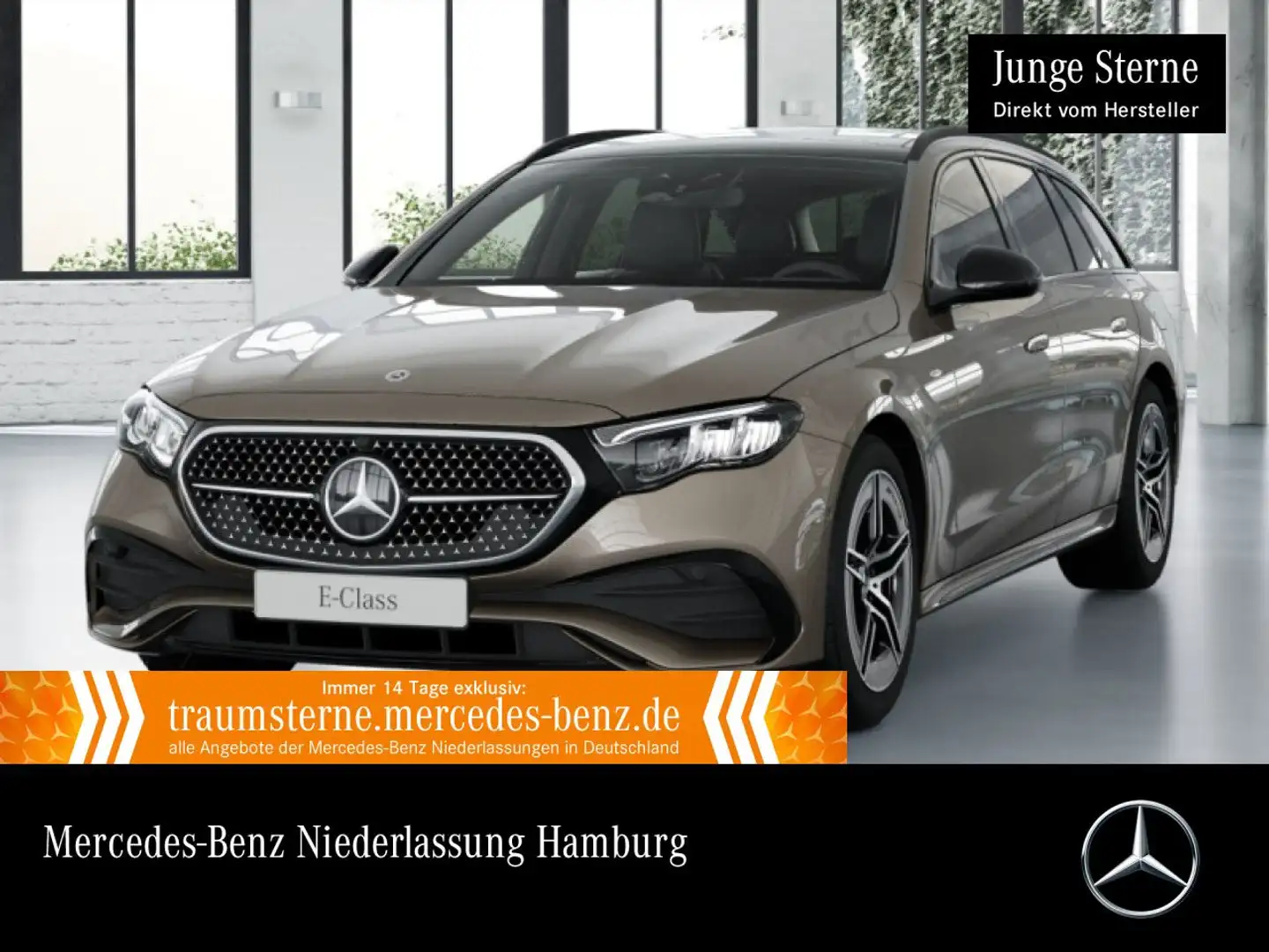 Mercedes-Benz E 300 de T Hybrid AMG Fahrass Pano Distr. LED AHK Braun - 1