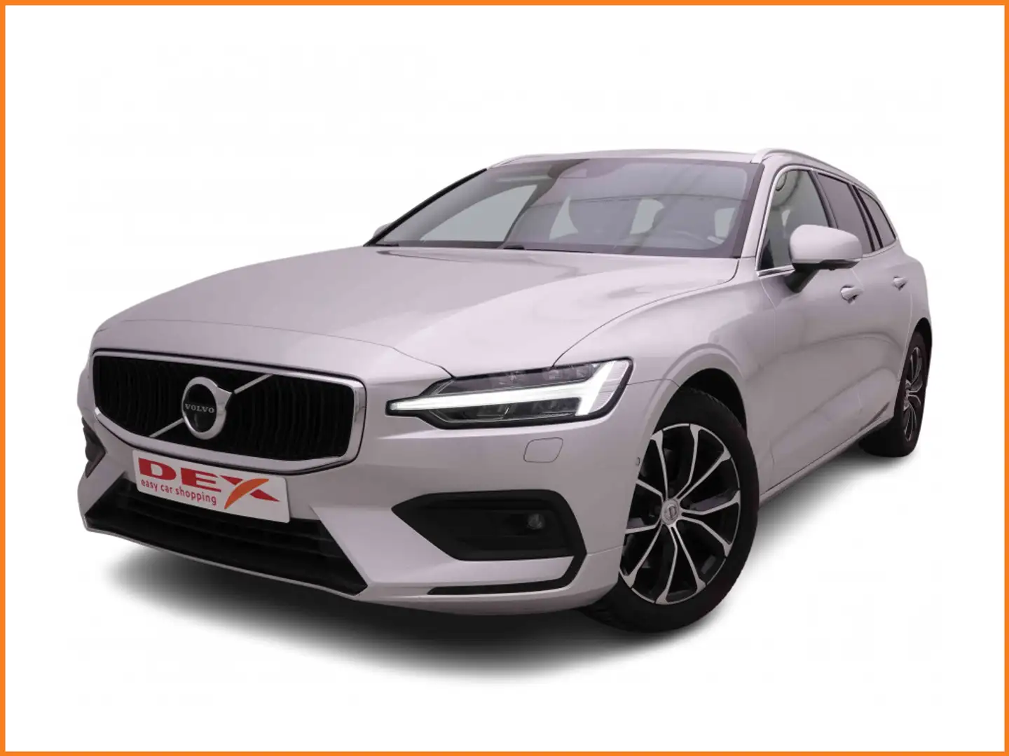 Volvo V60 2.0 B4 197 Geartronic Core + Navi Sensus + Leather + LED + Virtual Cockpit + 360 Camera Zilver - 1