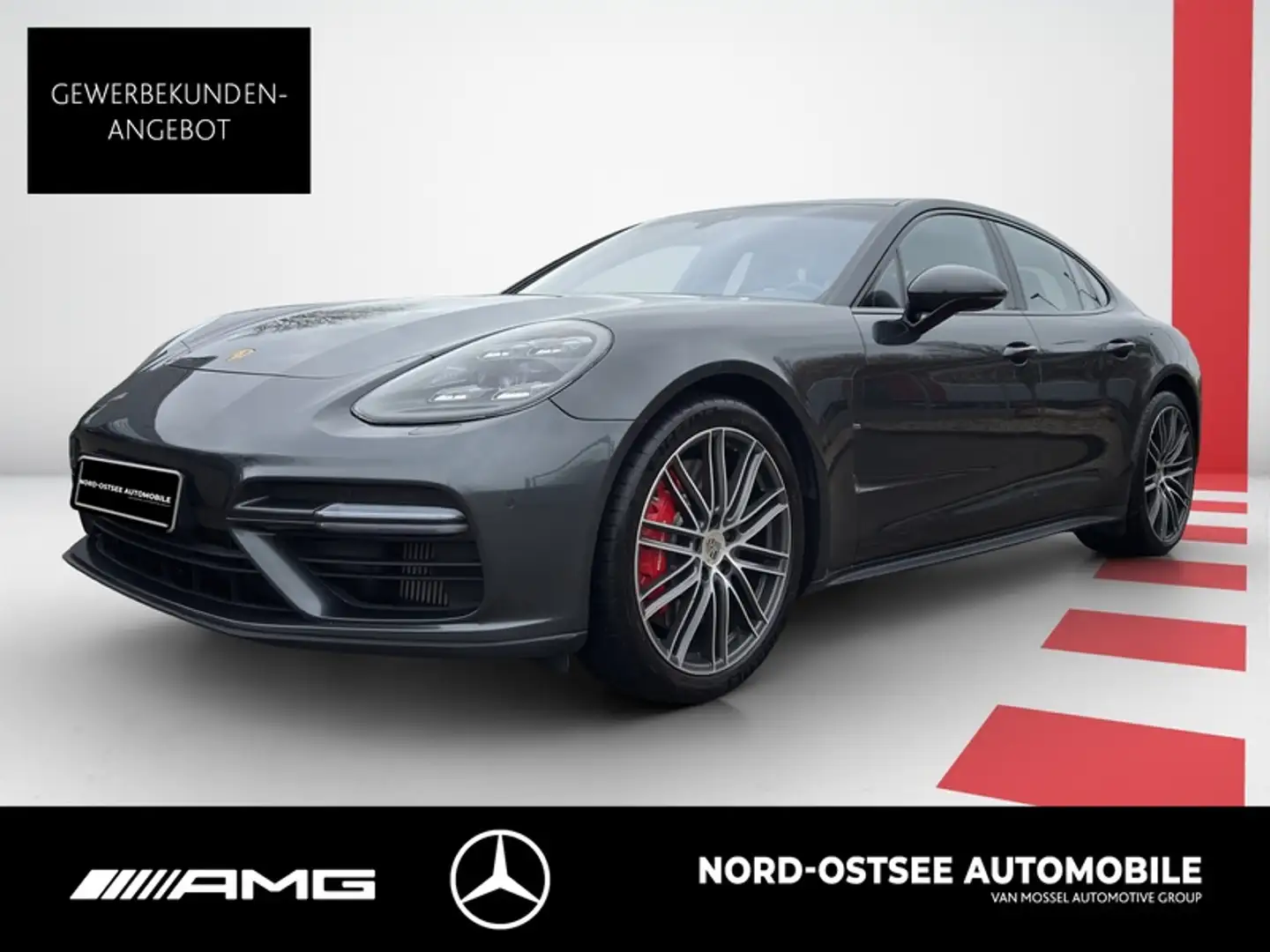 Porsche Panamera Turbo 4.0-Liter-V8-Bitrubo LED PANO SHZ Gris - 1