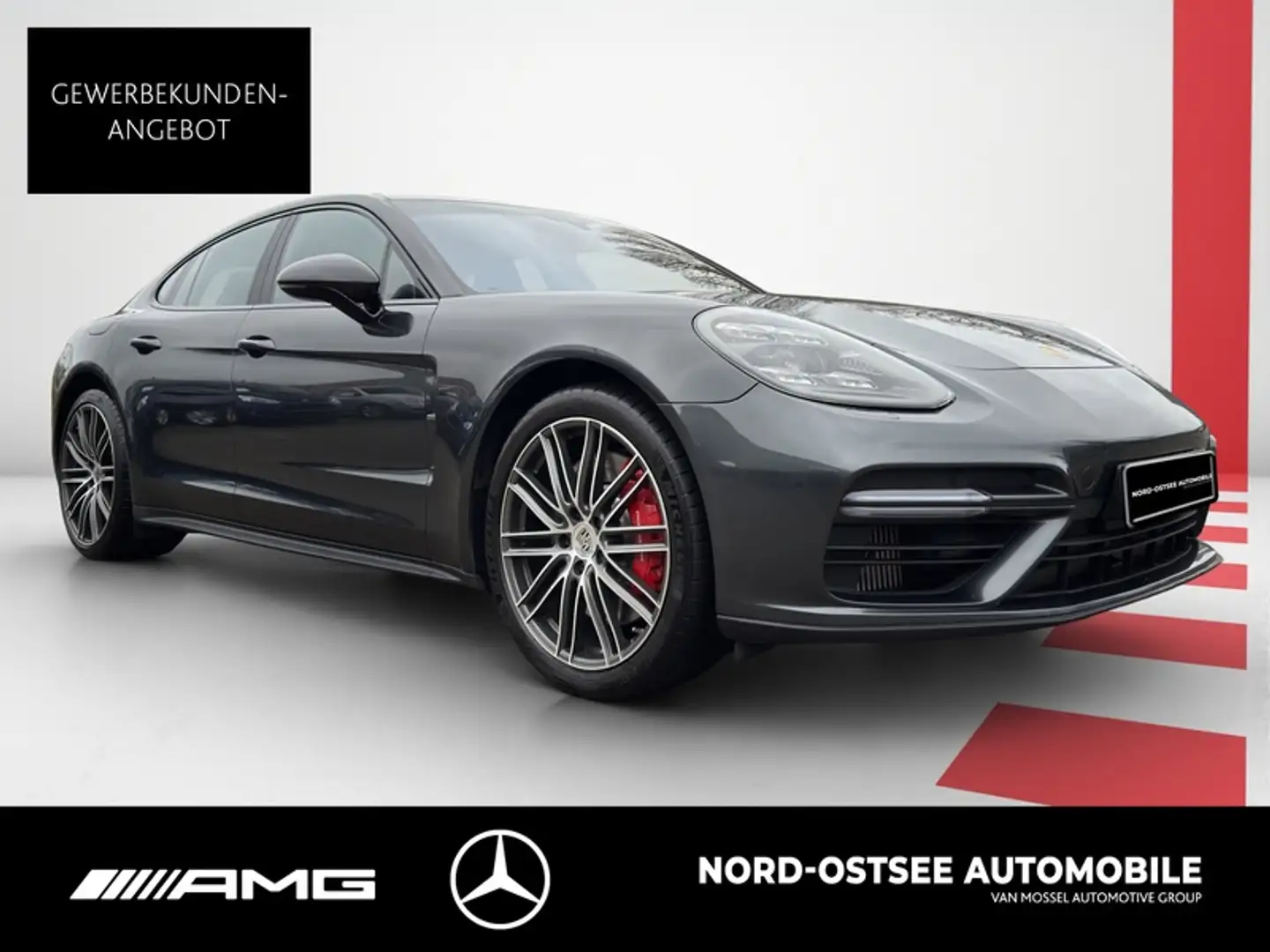 Porsche Panamera Turbo 4.0-Liter-V8-Bitrubo LED PANO SHZ Gris - 2