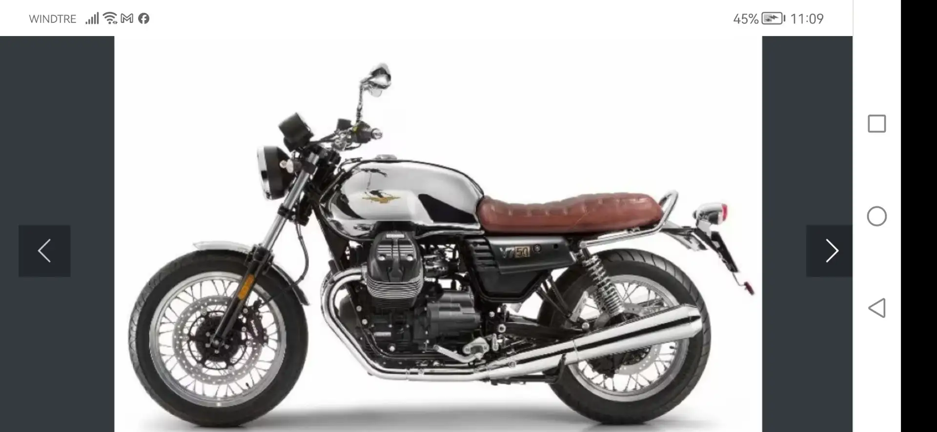 Moto Guzzi V 7 anniversario Argintiu - 2