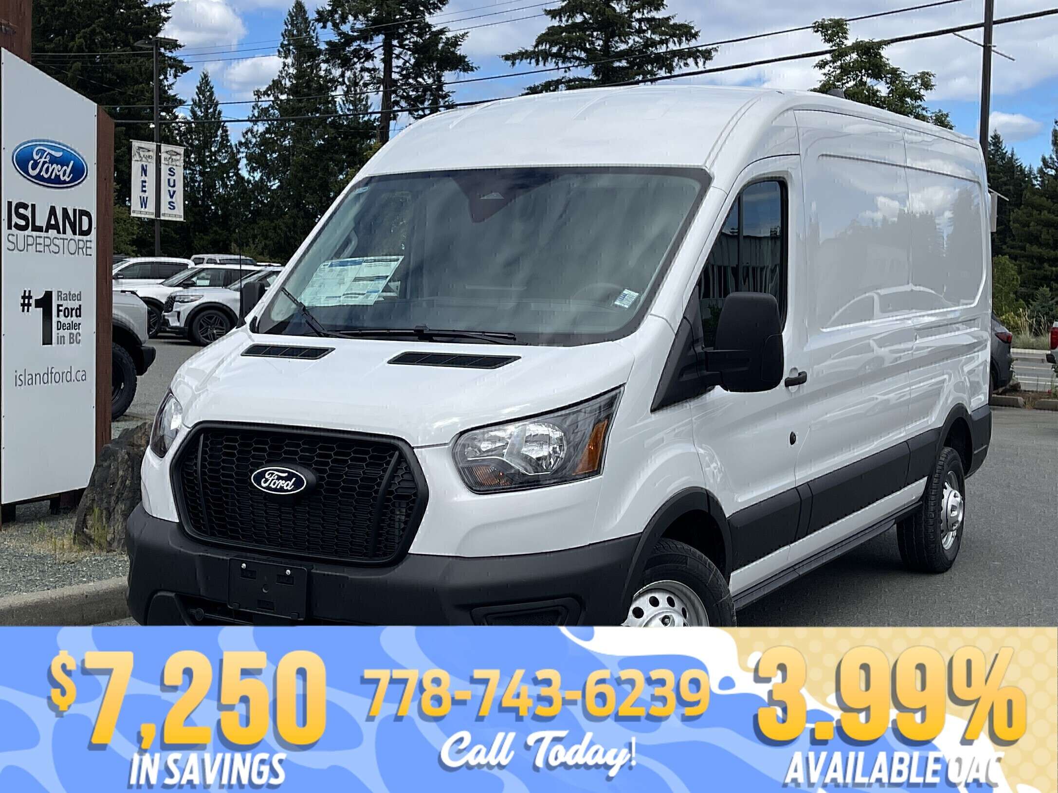 White 2026 Ford Transit Cargo Van Rear-Wheel Drive Automatic