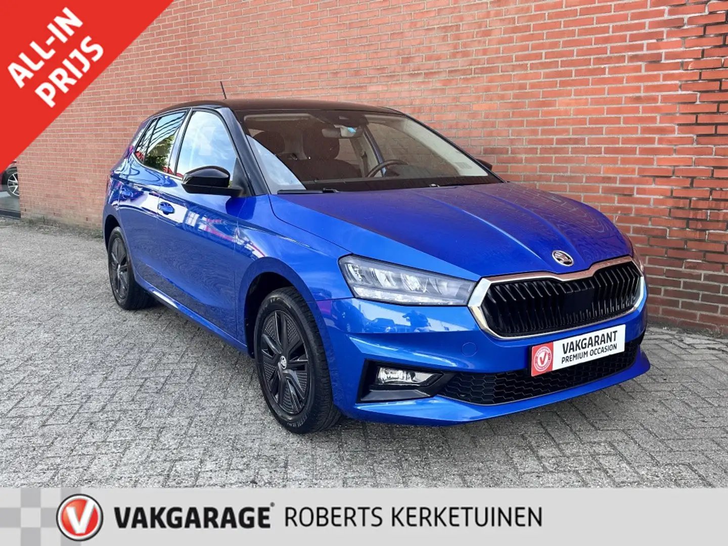 Skoda Fabia 1.0 TSI Style Bi-Tone: Stijlvol, Zuinig & Dealer o Blauw - 1