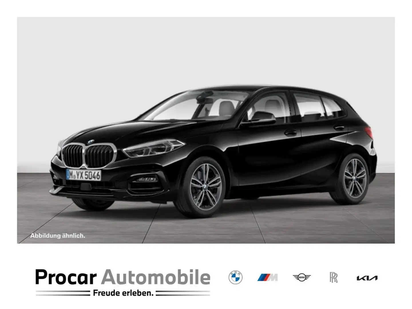 BMW 116 d SPORT LINE+HuD+ADAPT.LED+AUT+SHZ Schwarz - 1