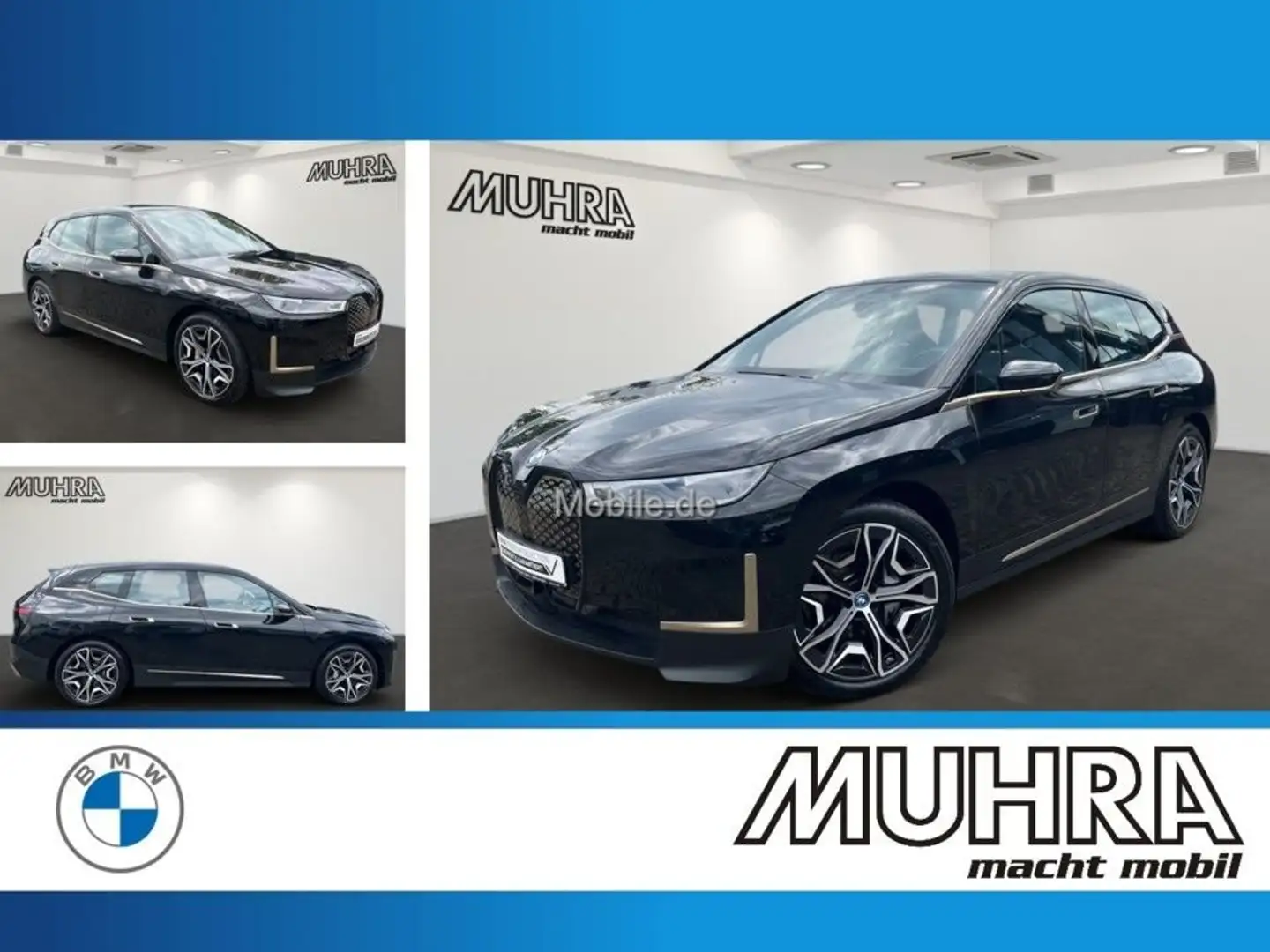 BMW iX xDrive40 Pano Sky DA Prof 22" LC Prof AHK H/K Schwarz - 1