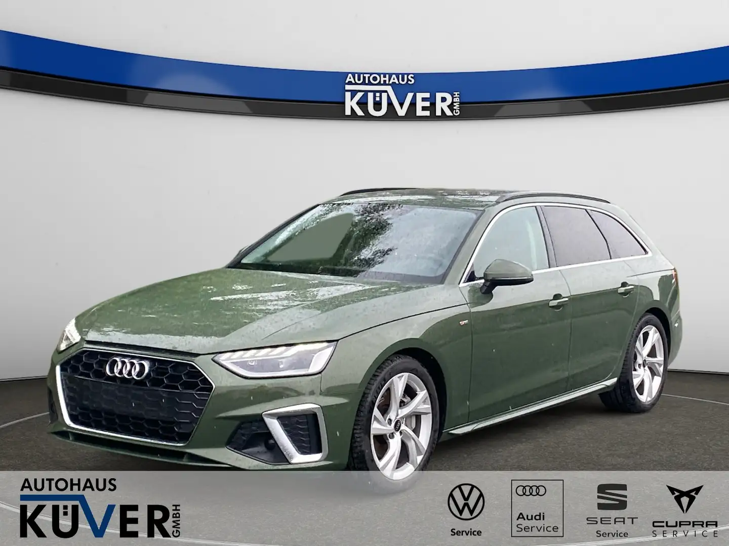 Audi A4 Avant S-line 40 TDI S-Tro. Navi+AHK+GRA+LED Grün - 1