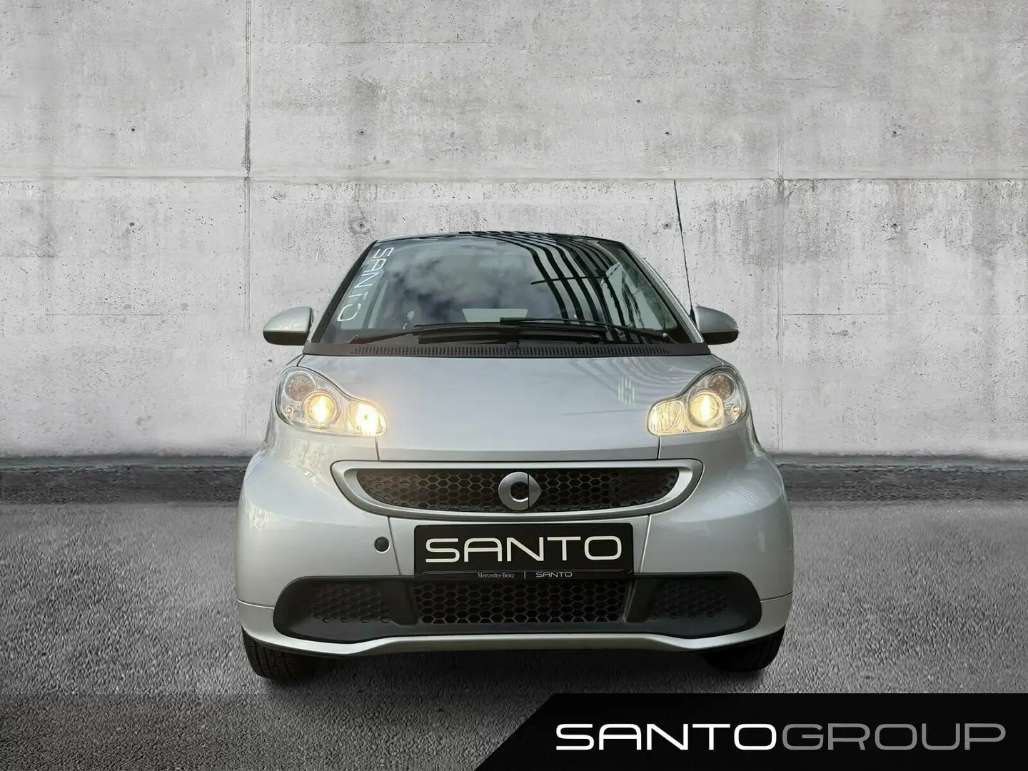 smart forTwo fortwo coupé mhd 52 kW Passion/Pano.-Dach/Klima Silber - 2