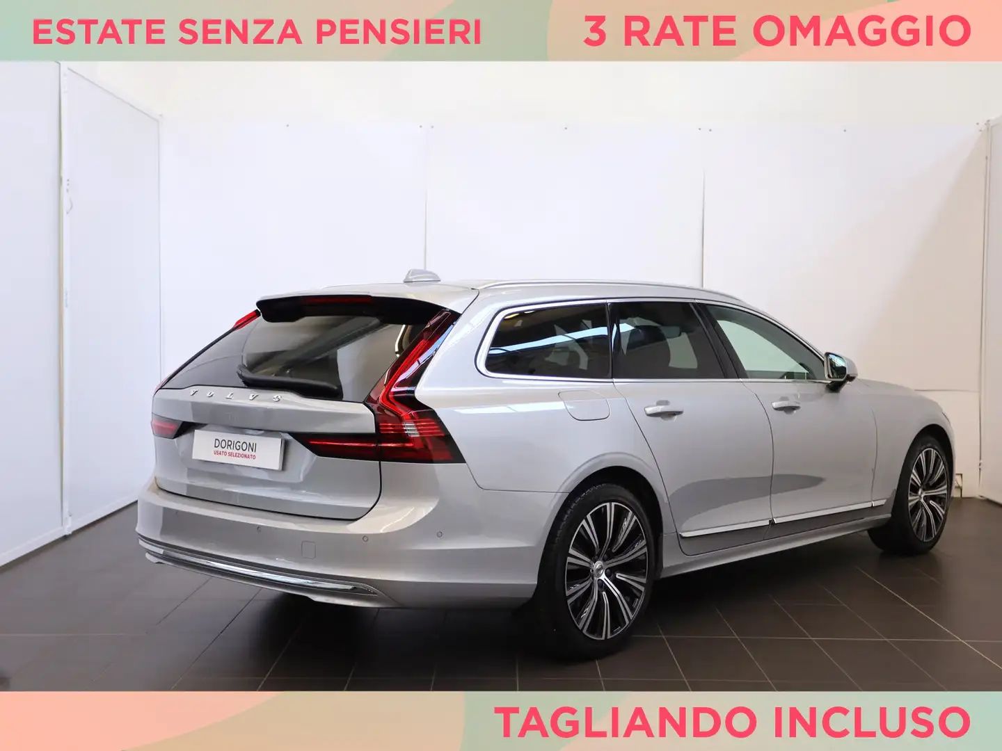 Volvo V90 2.0 b4 plus bright auto Argent - 2