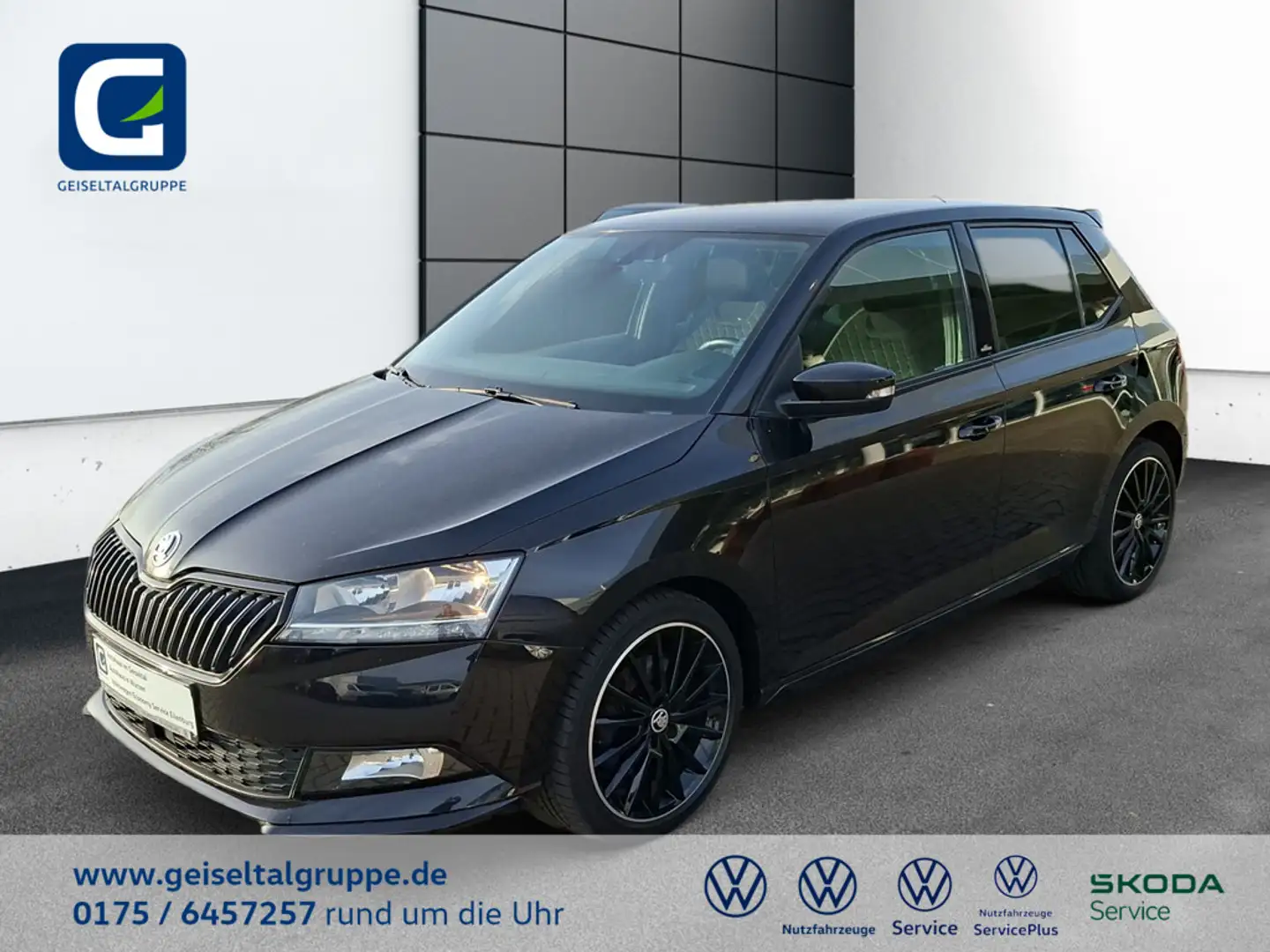 Skoda Fabia 1.0 TSI Monte Carlo*LED*PANO*SHZ*PDC*ALU* Schwarz - 1