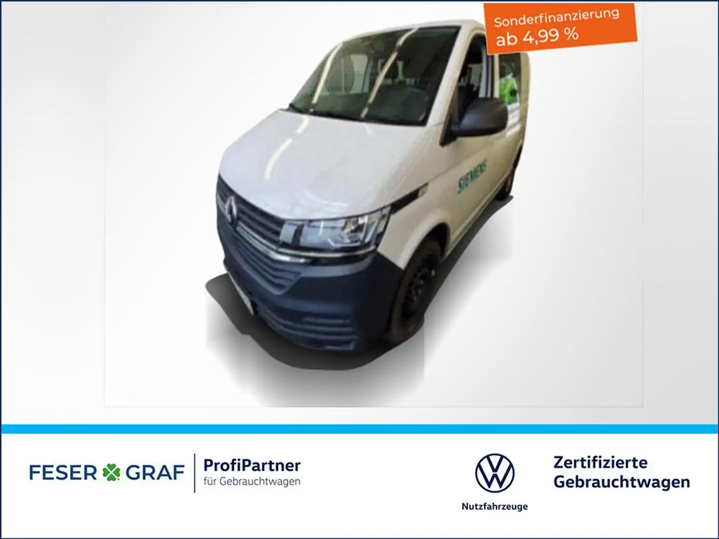 Volkswagen T6.1 Kombi 6.1 2.0TDI 6Sitze Standheizung Klimaanlage Naviga Weiß - 1