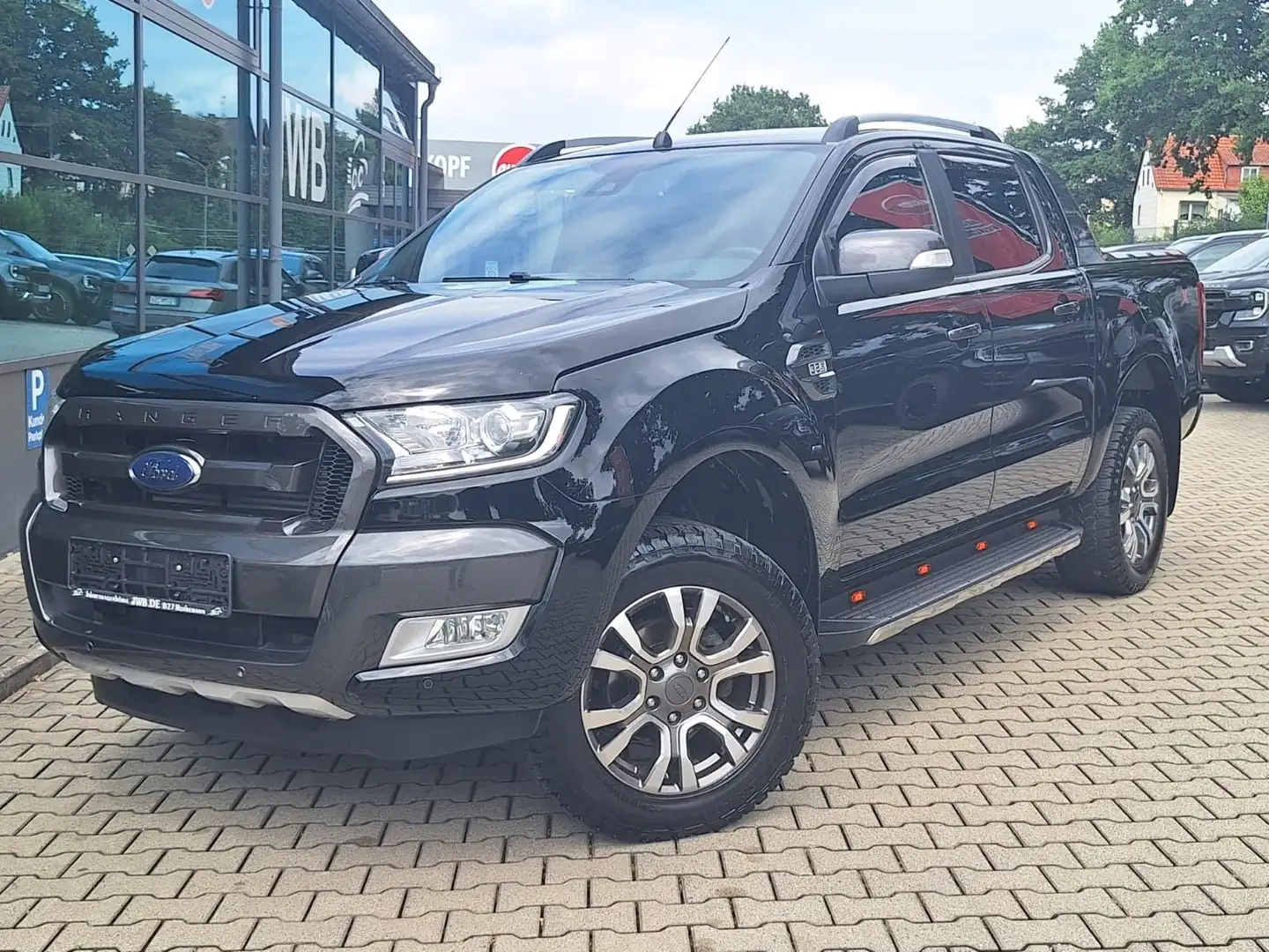 Ford Ranger Wildtrak 3,2l Doka 4x4 AHK3,5t Rollo Diff Nero - 1