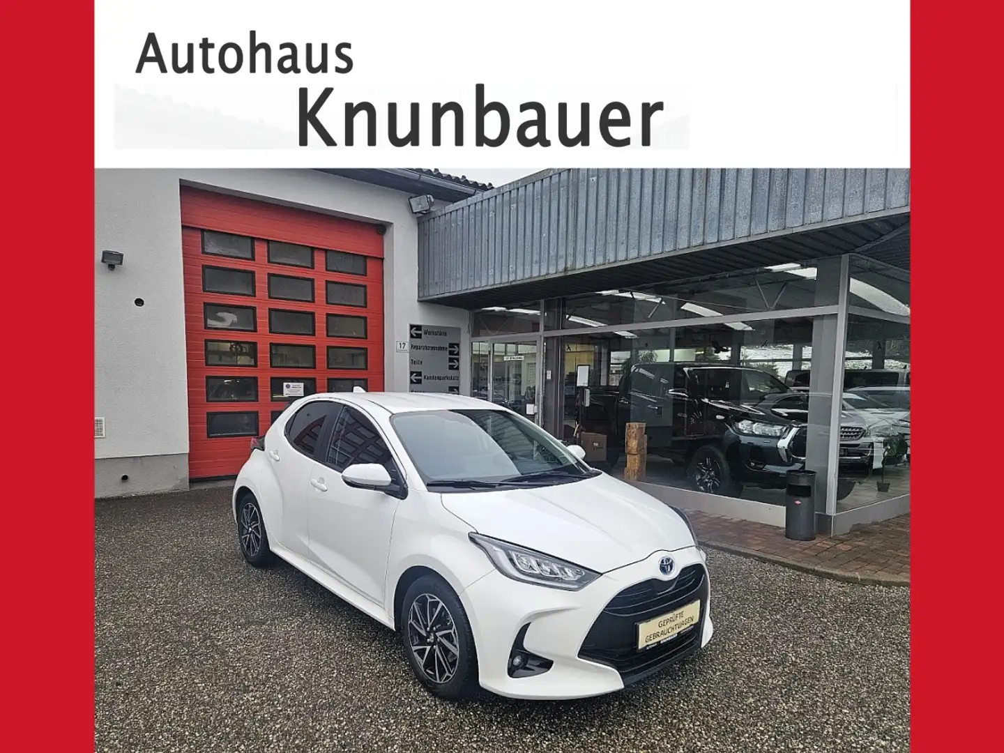 Toyota Yaris 1,5 VVT-i Hybrid Design Weiß - 1