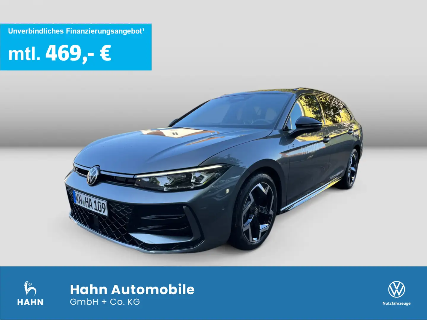 Volkswagen Passat R-Line 2,0TDI 150PS DSG Black Style 8-Fac Grau - 1