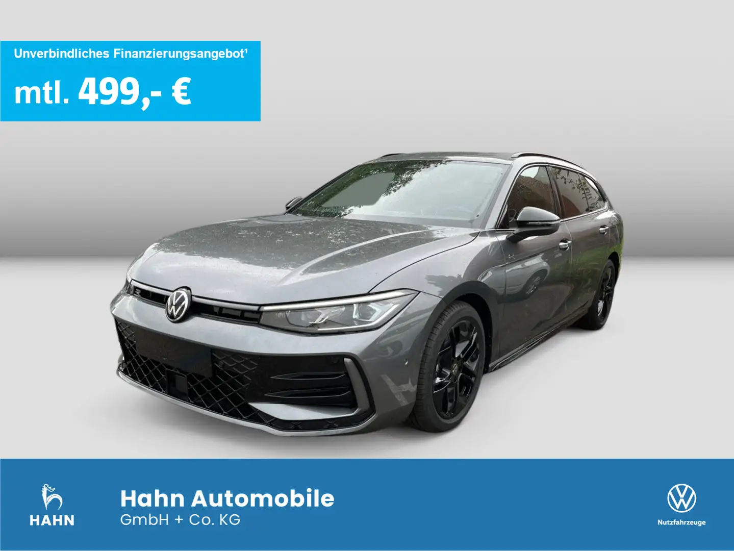 Volkswagen Passat R-Line 2,0TDI 150PS DSG Black Style 8-Fac Grau - 1