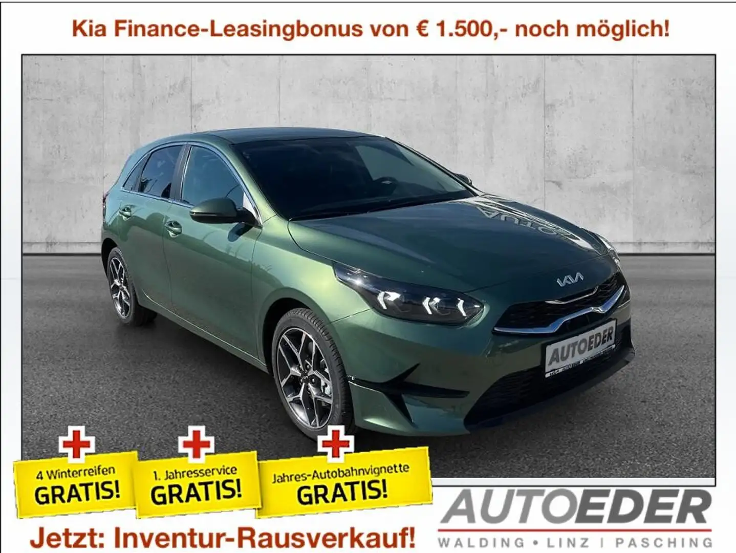 Kia Ceed / cee'd ceed 1,5 TGDI Gold 48V DCT Grün - 1