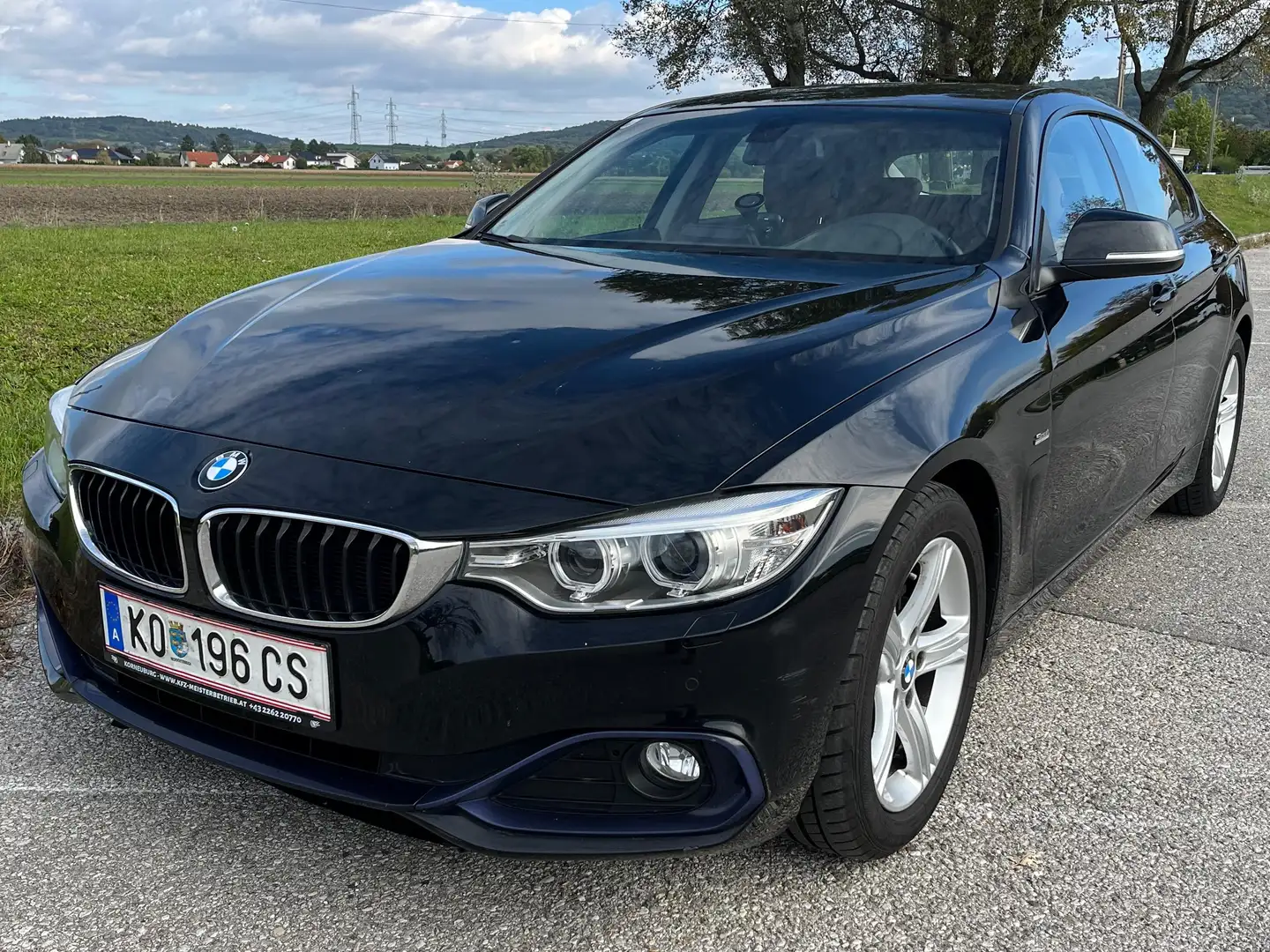 BMW 418 418d Gran Coupe Sport Line (Erstbesitz, Kilometer garantiert) Schwarz - 1