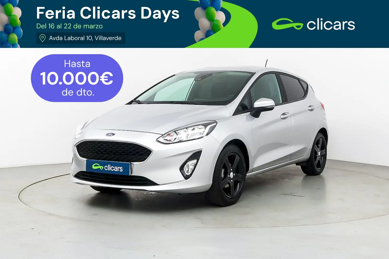 Ford Fiesta 1.0 EcoBoost S/S Trend 95 Gris - 1