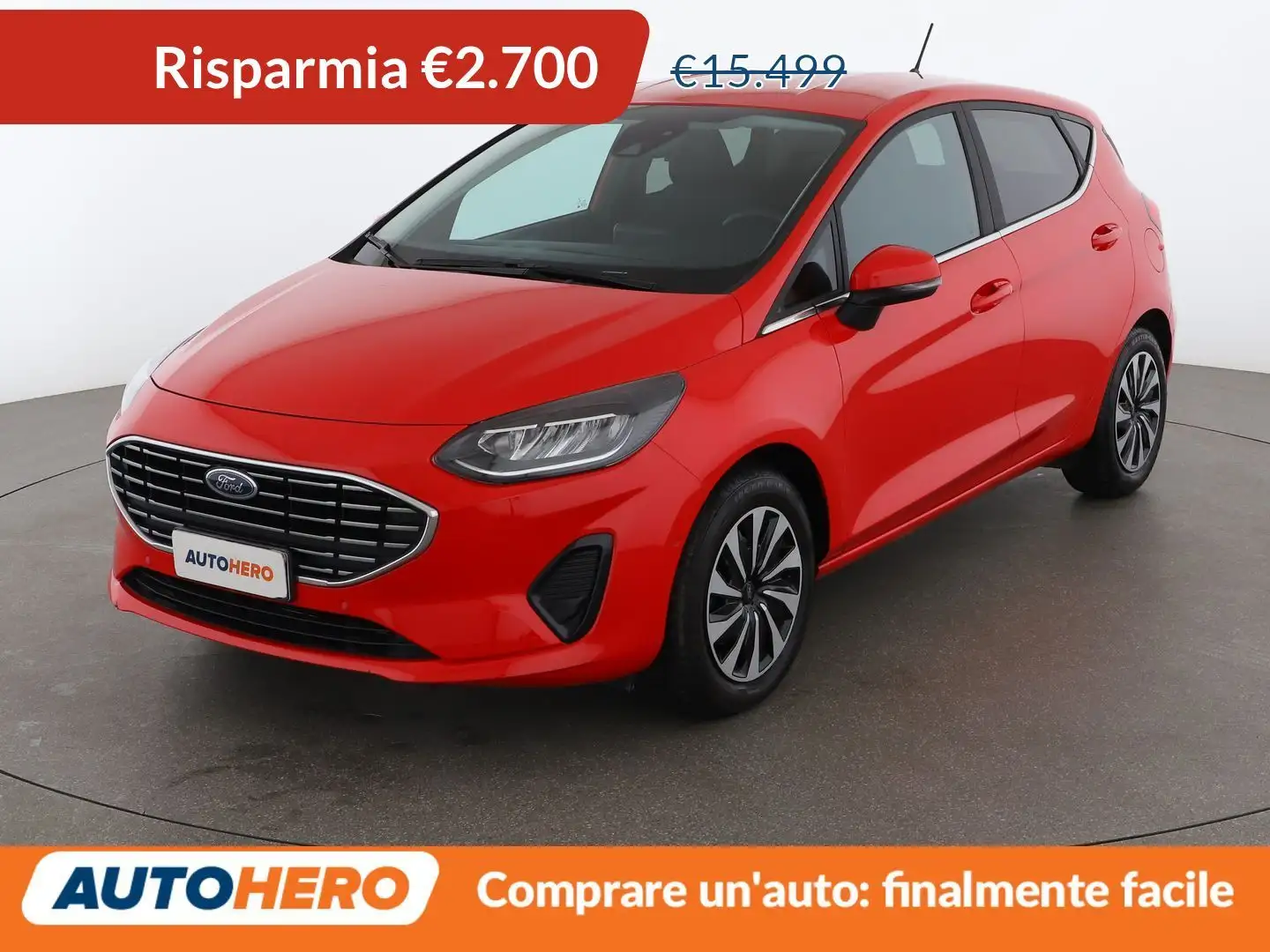Ford Fiesta 1.1 Ti-VCT Titanium 75 CV Rouge - 1