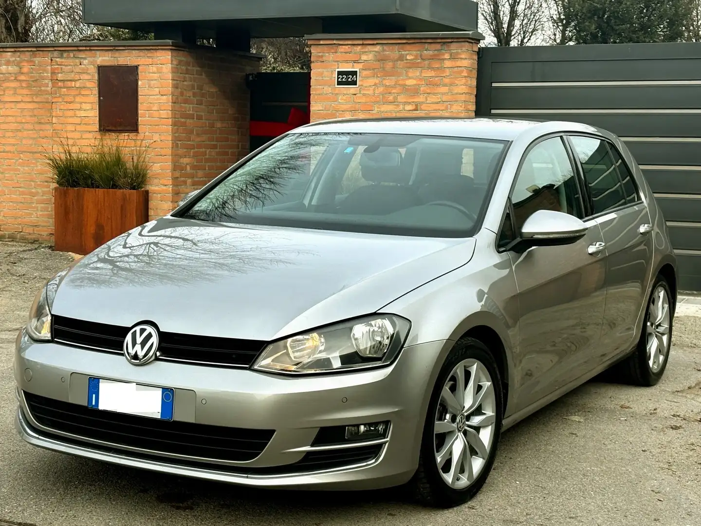 Volkswagen Golf VII 2.0D 150cv 6m.-U.PROPR-Highline-2013 Gris - 1