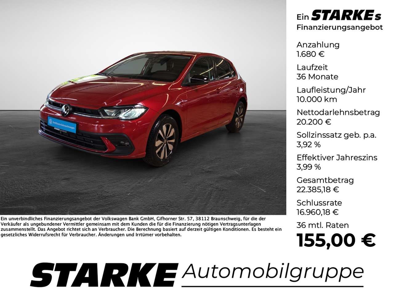 Volkswagen Polo 2025 — 1.0 TSI DSG Goal LED Navi AHK Kamera LightAssist