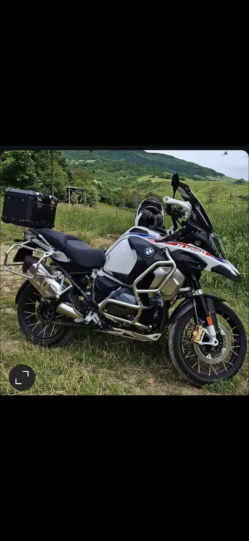 BMW R 1250 GS Adventure rallye Bílá - 1