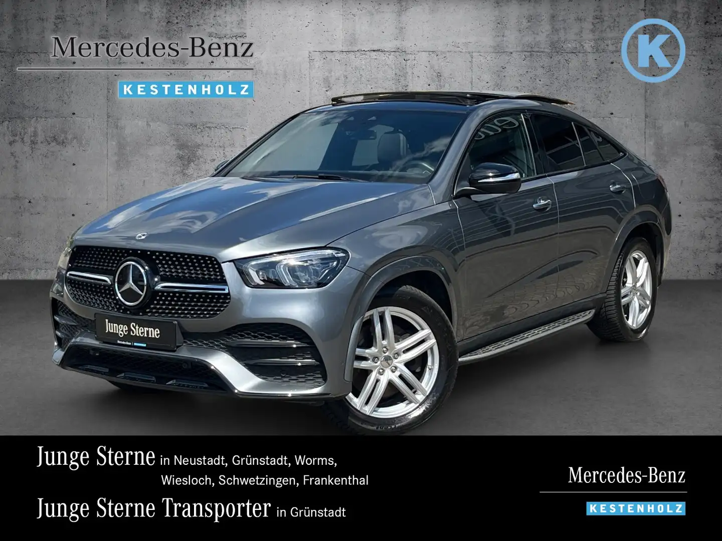 Mercedes-Benz GLE 350 GLE 350 de 4M AMG+NIGHT+AHK+DISTRO+PANO+SITZKLIM Grau - 1