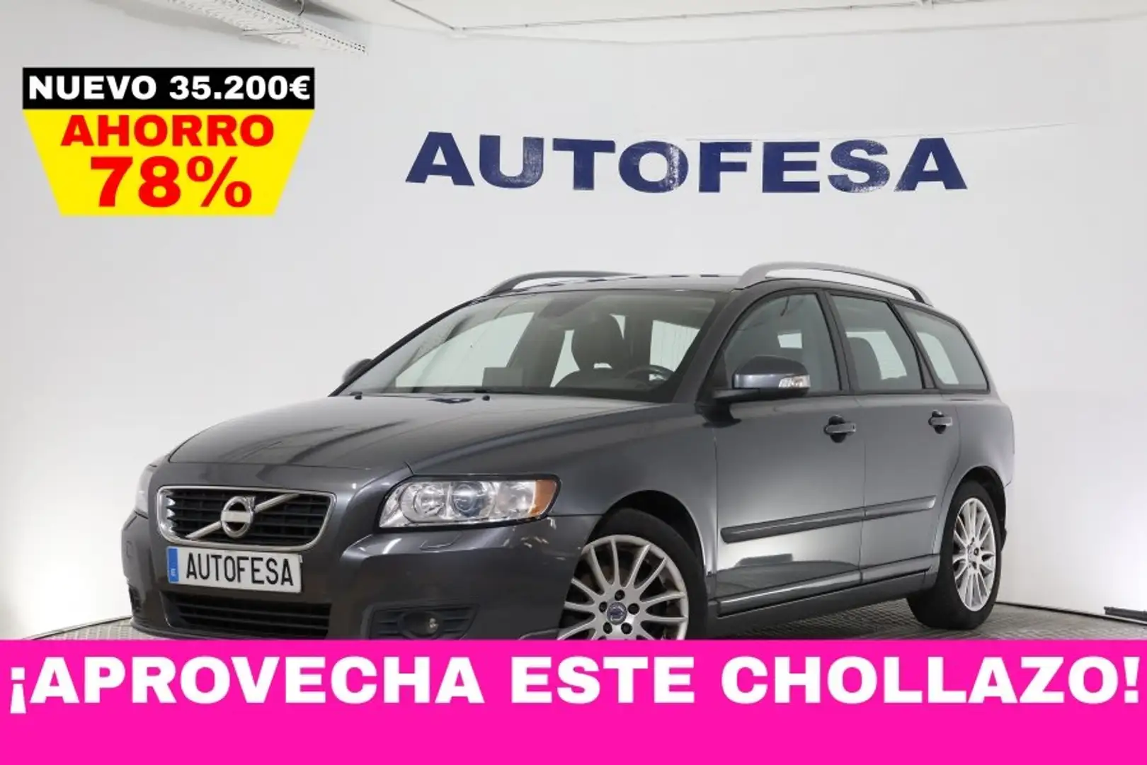 Volvo V50 1.6D SUMMUM R-DESIGN 109CV 5P # NAVY, CUERO - 1