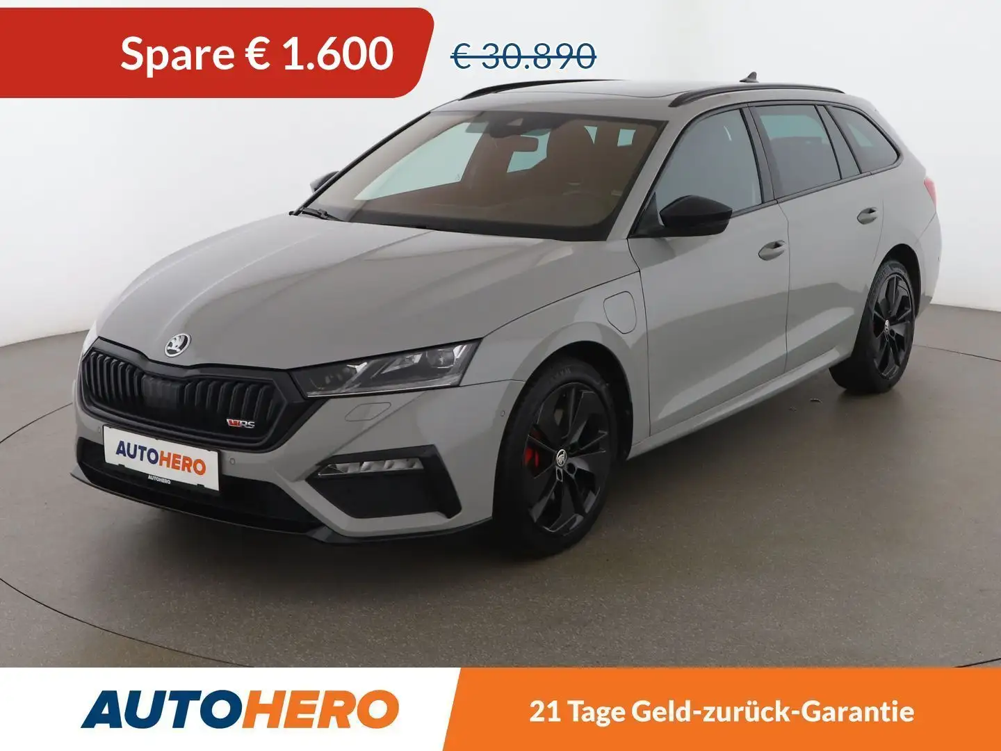 Skoda Octavia 1.4 TSI iV RS Aut. *PANO*HUD*LED*ACC*CAM*SPUR*TOT* Gris - 1