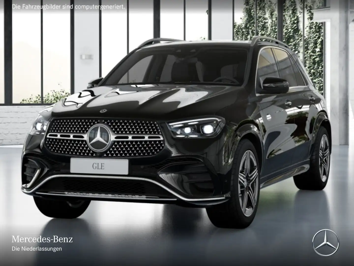 Mercedes-Benz GLE 350 de 4M AMG+PANO+360+AHK+MULTIBEAM+SPUR+TOTW Noir - 2