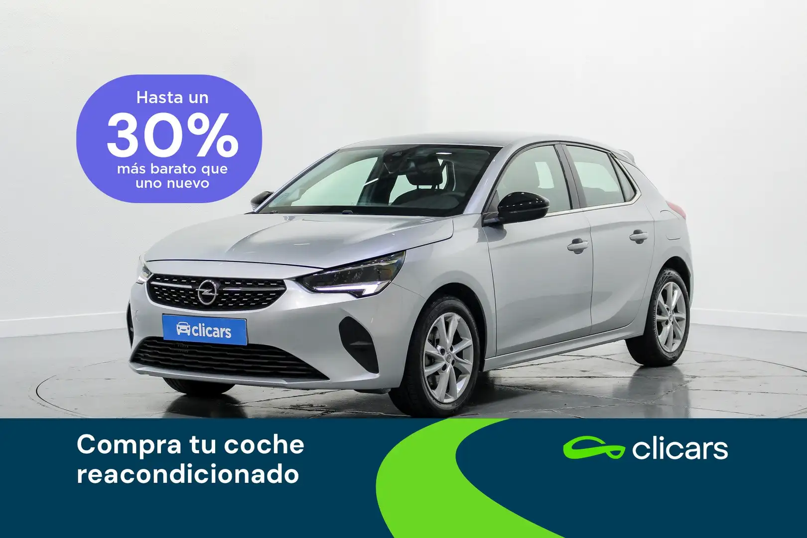 Opel Corsa 1.2T XHT S/S Elegance AT8 100 Plateado - 1
