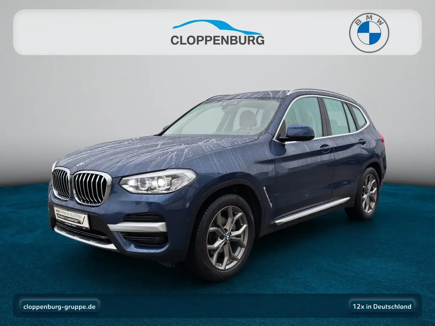 BMW X3 xDrive20i ZA Head-Up+AHK+Navi+SHZ+KeyGO+HiFi Bleu - 1
