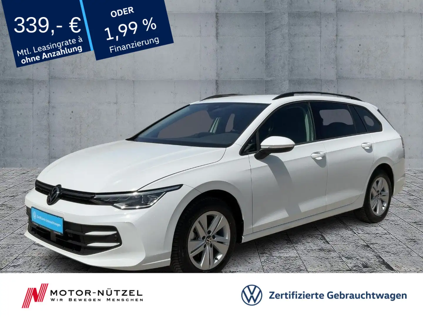 Volkswagen Golf Variant Golf VIII Variant 1.5 TSI 5JG+IQ+NAVI+AHK+STDHZG Blanc - 1