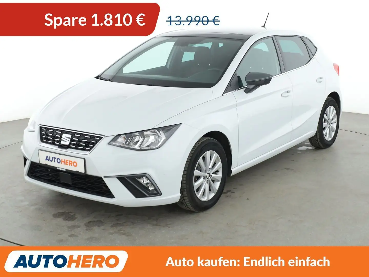 SEAT Ibiza 1.0 TSI XCellence *NAVI*ACC*PDC* Blanc - 1
