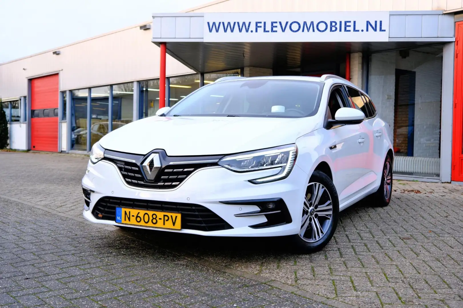 Renault Megane 1.0 TCe Intens 1e Eig|Half Leder|Cam|LMV|LED|Navi Weiß - 1