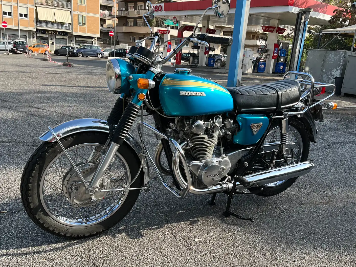 Honda CB 450 twin anni 70 Blu/Azzurro - 1