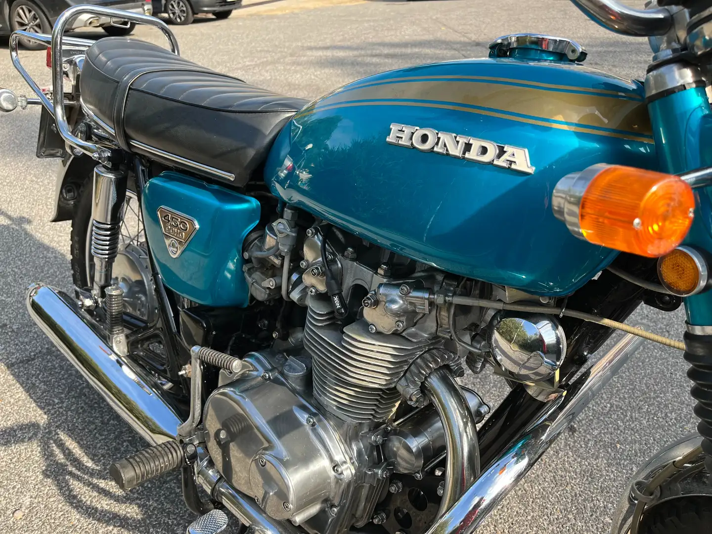 Honda CB 450 twin anni 70 Blu/Azzurro - 2