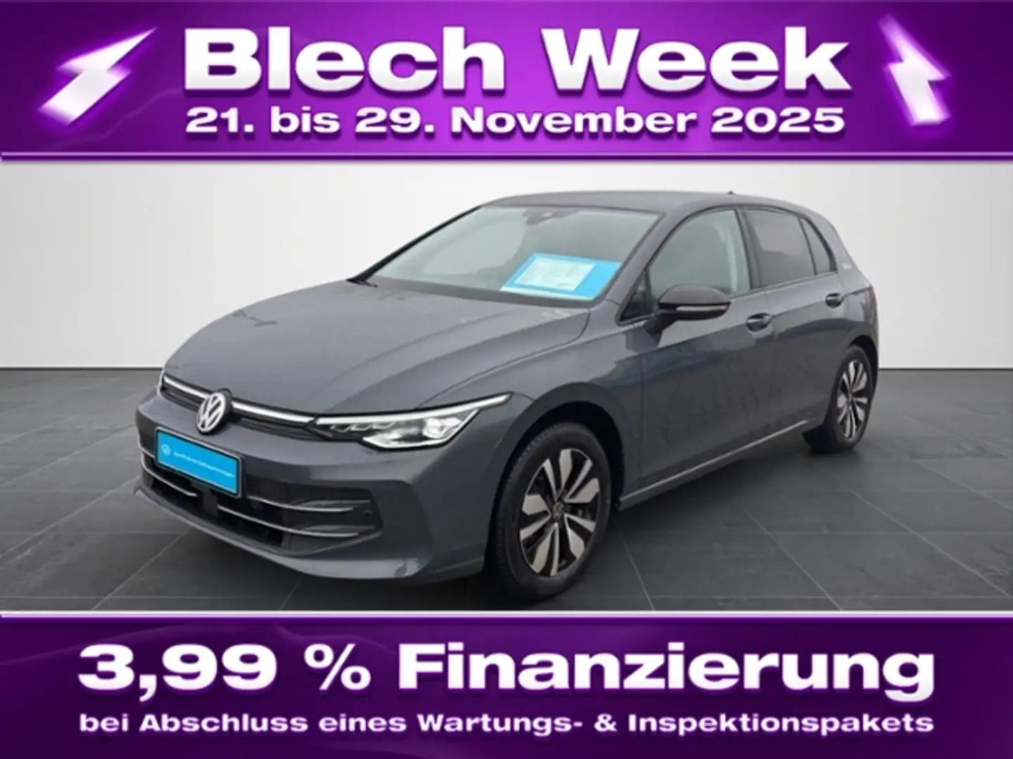 Volkswagen Golf VIII 2.0 TDI Goal LED+/AHK/Kamera/Navi/ACC Grau - 1