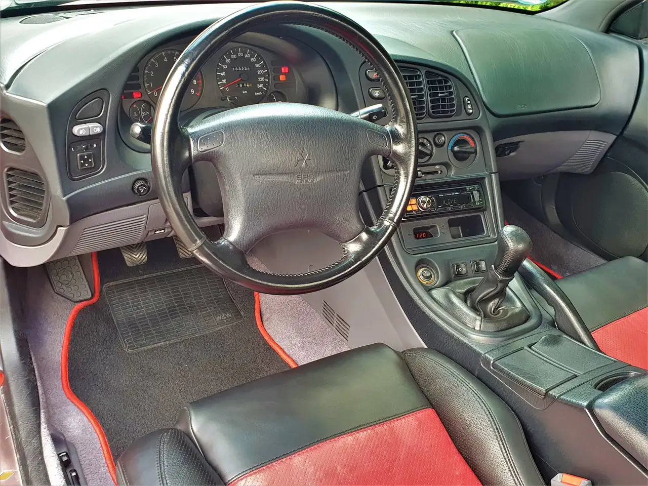 Mitsubishi ECLIPSE GSX T SPOILER ECHTES BICOLOR VOLLLEDER KLIMA SITZHEIZUNG ALPINE CD USB RADIO NEUE RÄDER & 12V BATTERIE UNFALLFRE!, foto 11