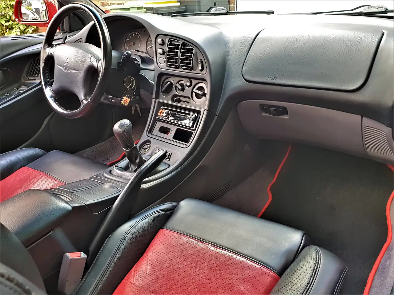 Mitsubishi ECLIPSE GSX T SPOILER ECHTES BICOLOR VOLLLEDER KLIMA SITZHEIZUNG ALPINE CD USB RADIO NEUE RÄDER & 12V BATTERIE UNFALLFRE!, foto 12