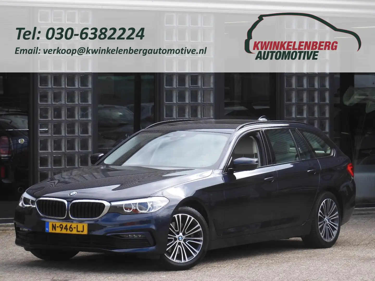 BMW 520 5-Serie TOURING 520D HIGH EXECUTIVE/ SPORTLINE/ CO Bleu - 1