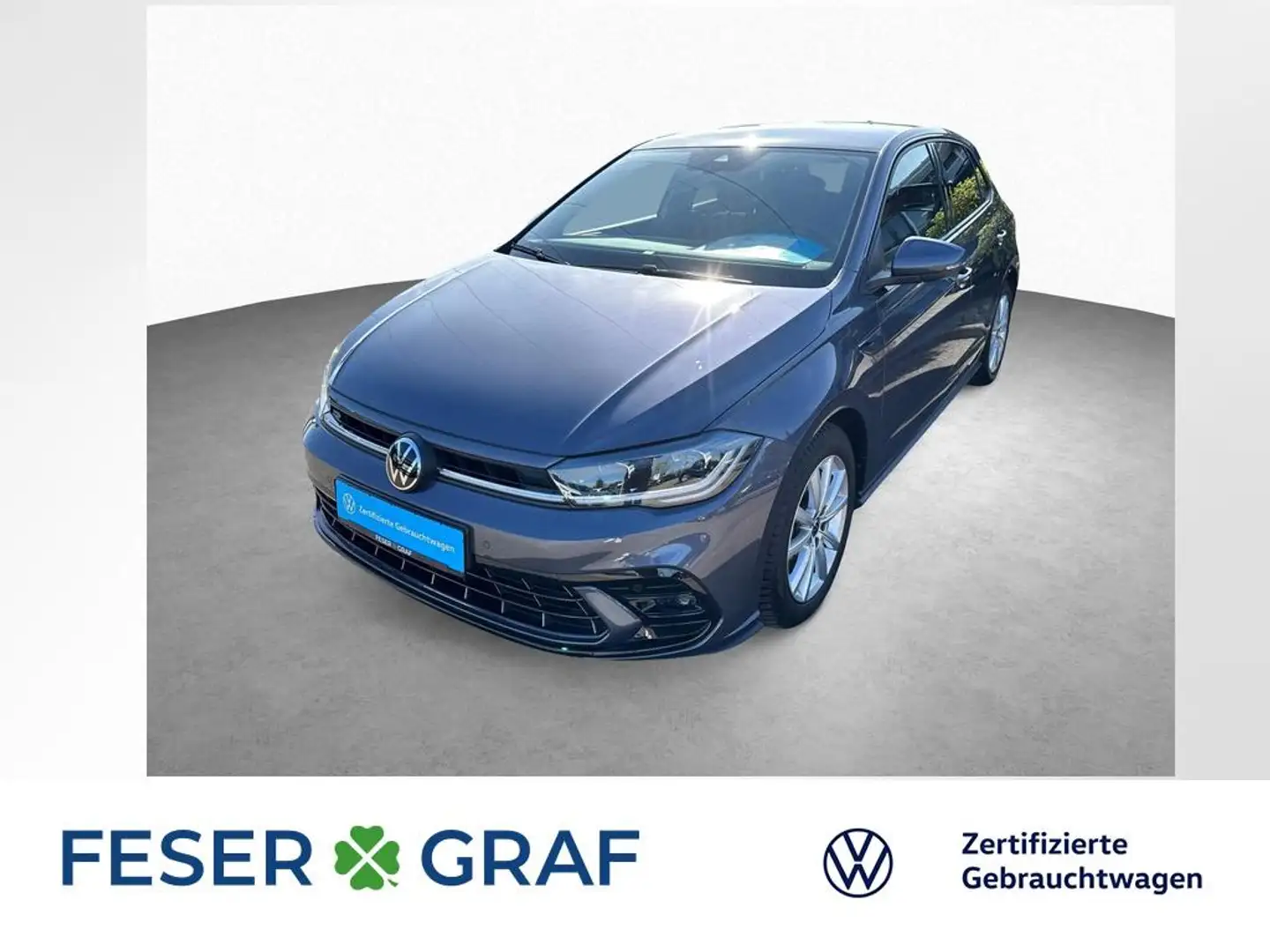 Volkswagen Polo 1.0 TSI DSG KAM NAVI ACC LED Grijs - 1