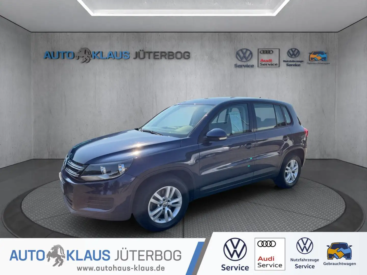 Volkswagen Tiguan 1.4 TSI DSG 1.Hand +Climatic+PDC Blau - 1
