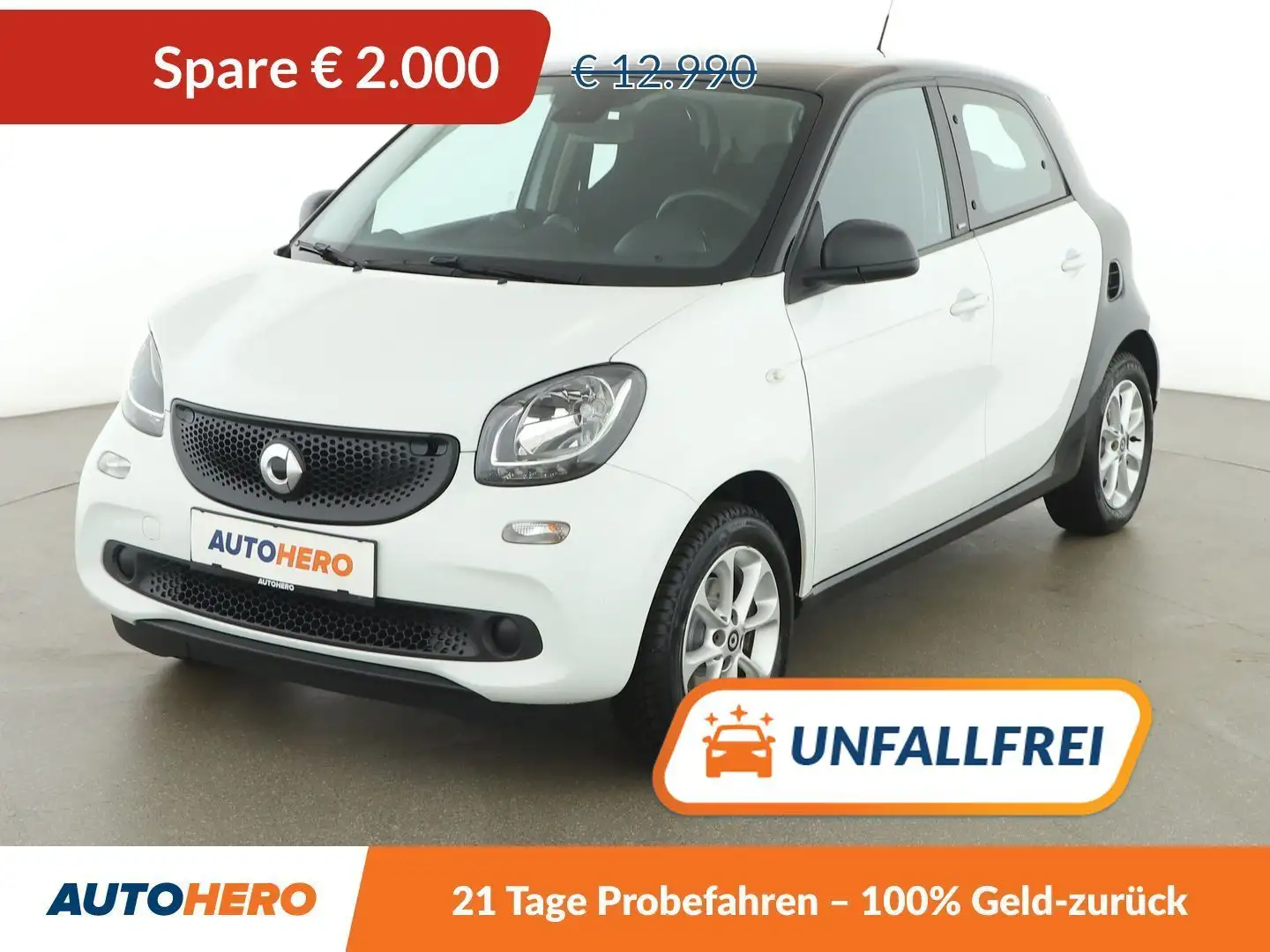 smart forFour 1.0 Basis passion Aut. *TEMPO*SHZ*BT* Weiß - 1
