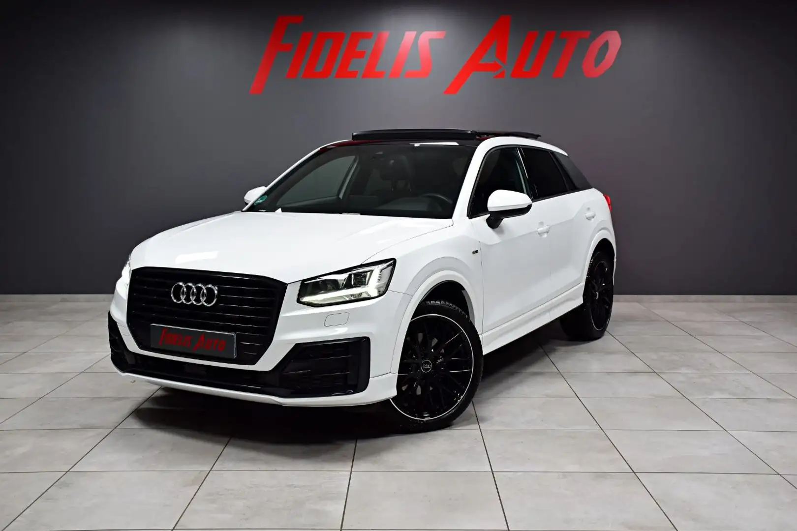 Audi Q2 35 TFSI 150CH S-LINE S-TRONIC 7 KEYLESS/TOIT/JA19/ Blanc - 1