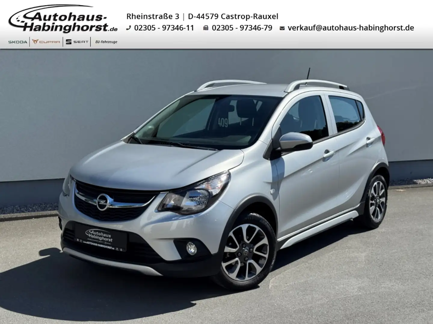 Opel Karl 1.0 Rocks Klima PDC Bluetooth USB LM Silber - 1
